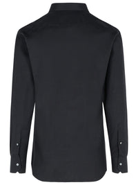 Zegna 'Trofeo' Black Cotton Shirt