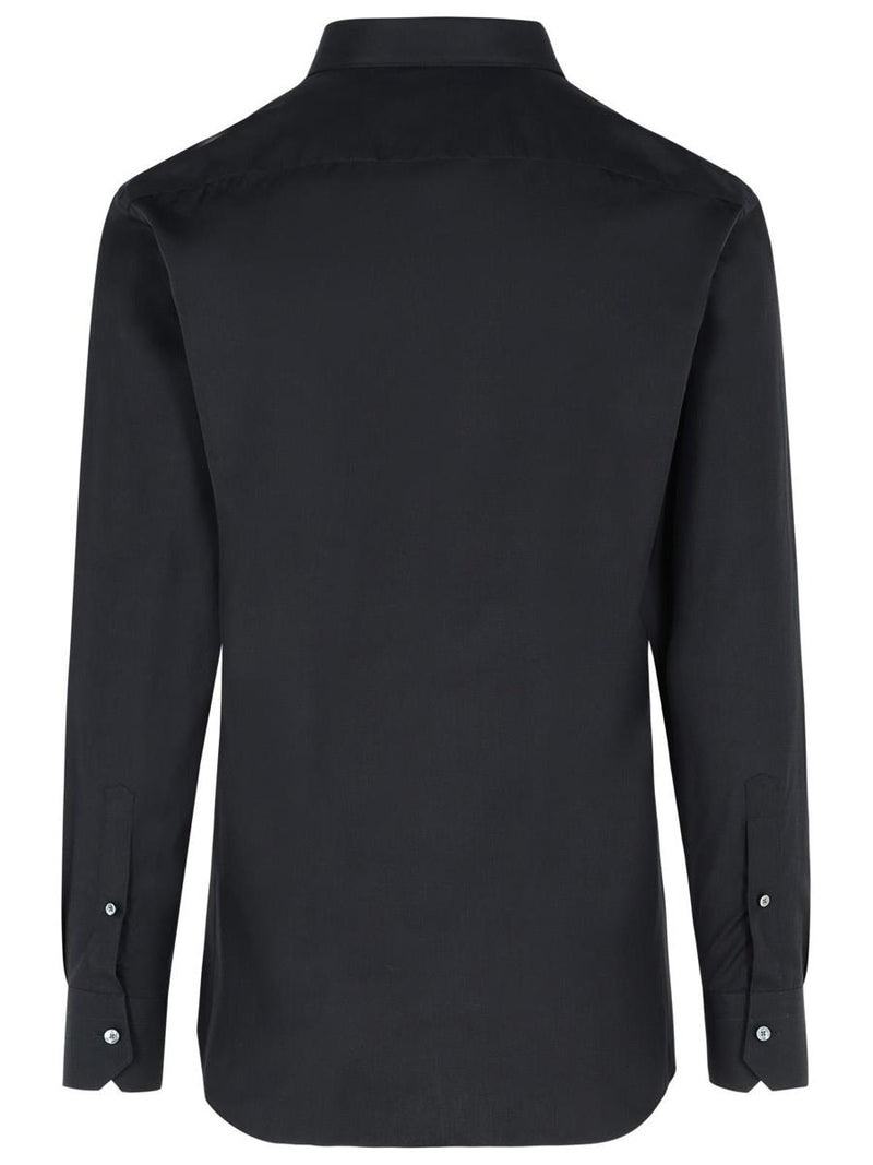 Zegna 'Trofeo' Black Cotton Shirt