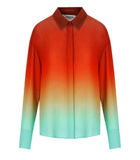 Essentiel Antwerp Heden Tie Dye Orange Shirt