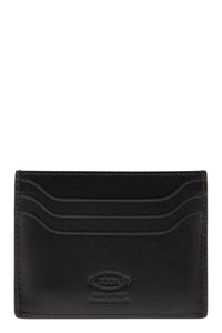 Tod'S Leather Card Holder With Logo