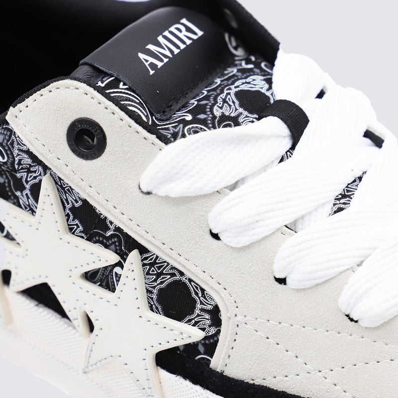 Amiri Black And White Bandana Sneakers