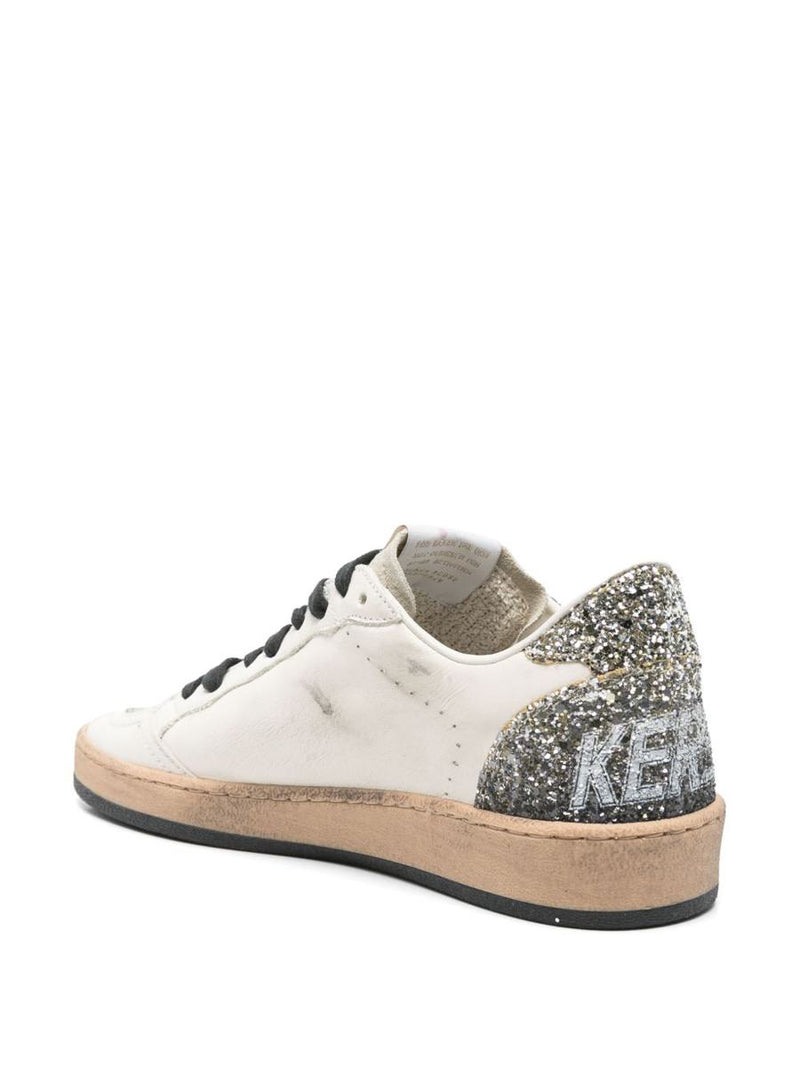 Golden Goose Sneakers 'Ball Star' In White And Silver