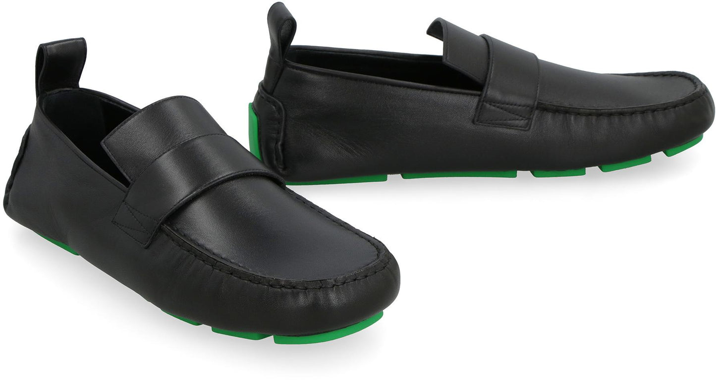 Bottega Veneta Driver Leather Loafers