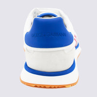 Dolce & Gabbana White And Blue Sneakers