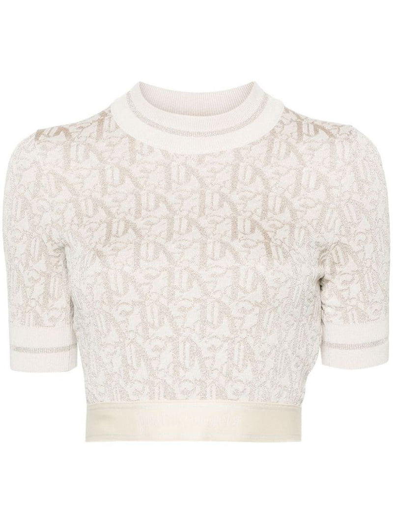 Palm Angels Monogram-Jacquard T-Shirt
