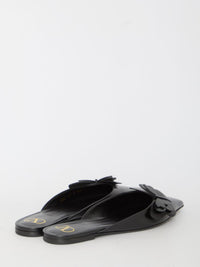 Flat Mules In Leather