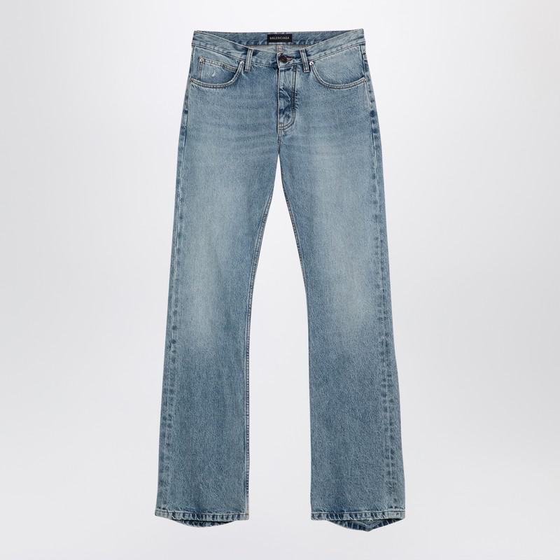 Balenciaga Light Jeans With Distressed Hem