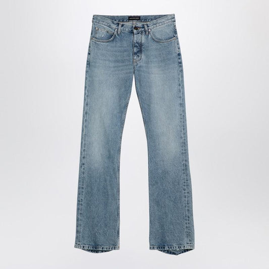 Balenciaga Light Jeans With Distressed Hem