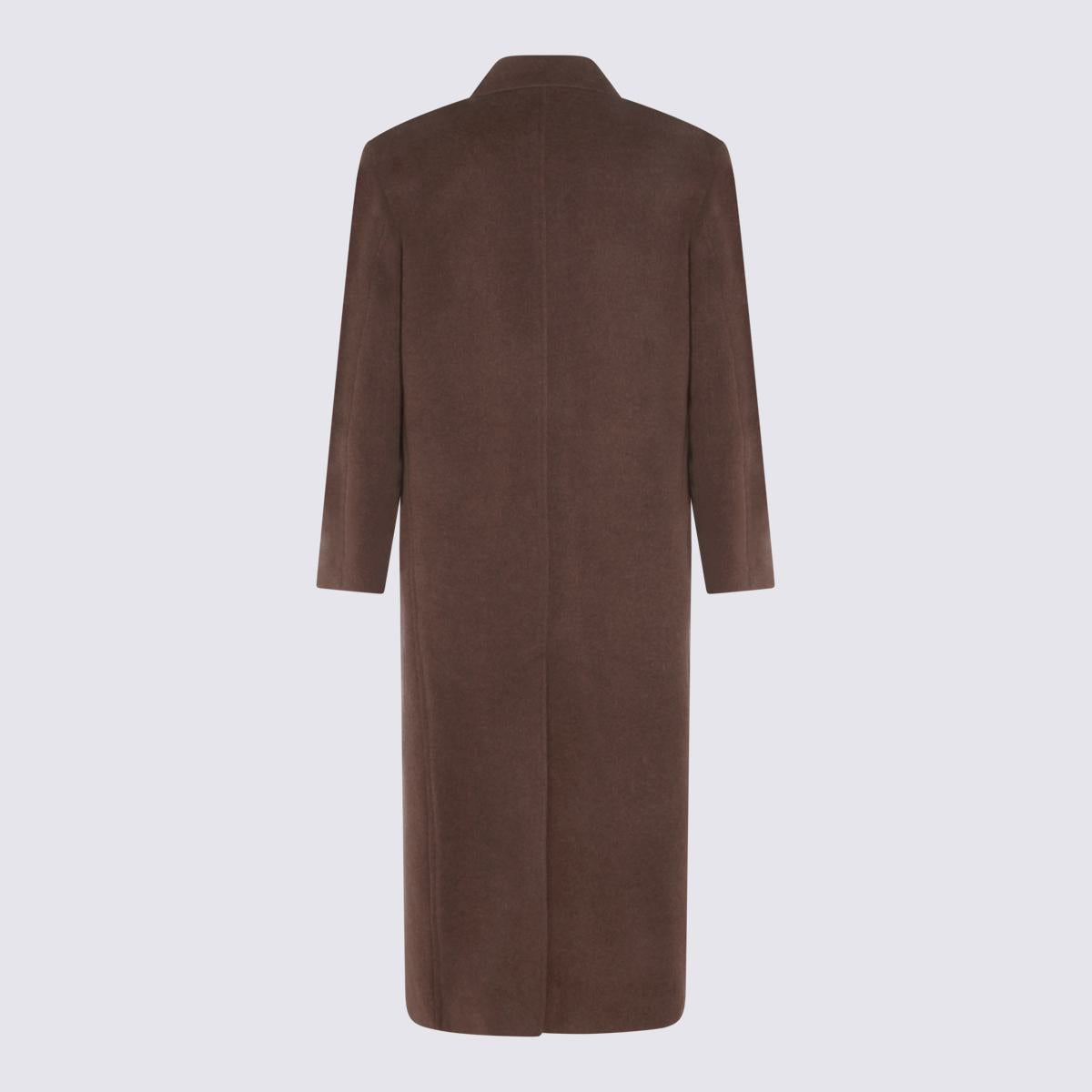 Auralee Brown Wool Coat