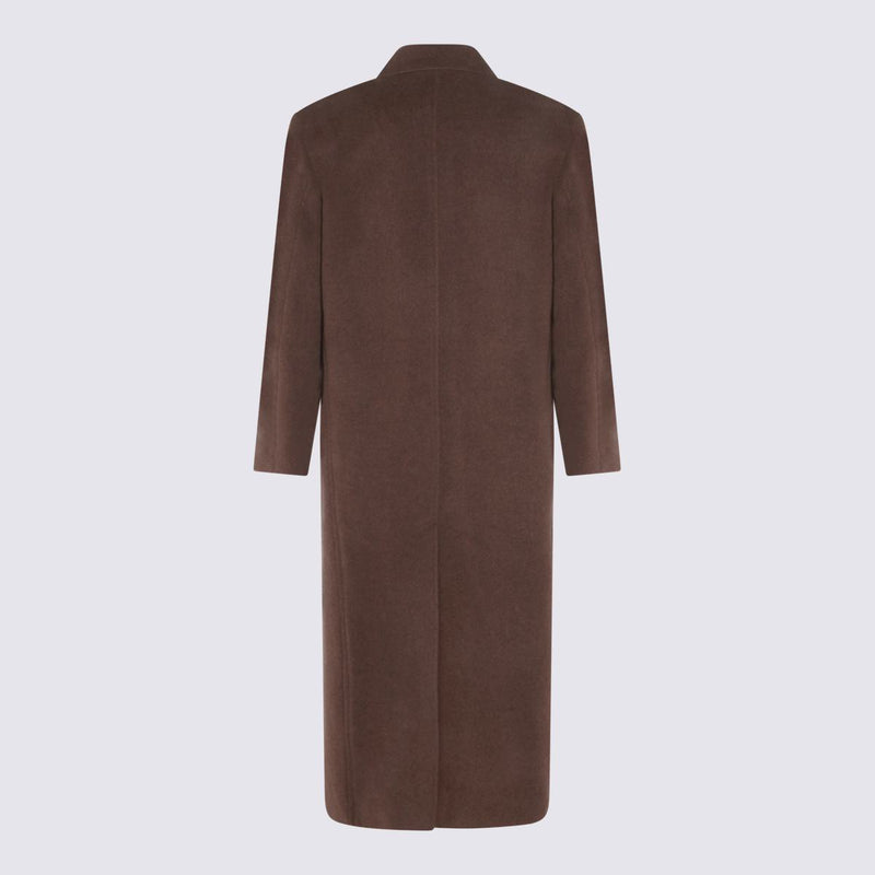 Auralee Brown Wool Coat