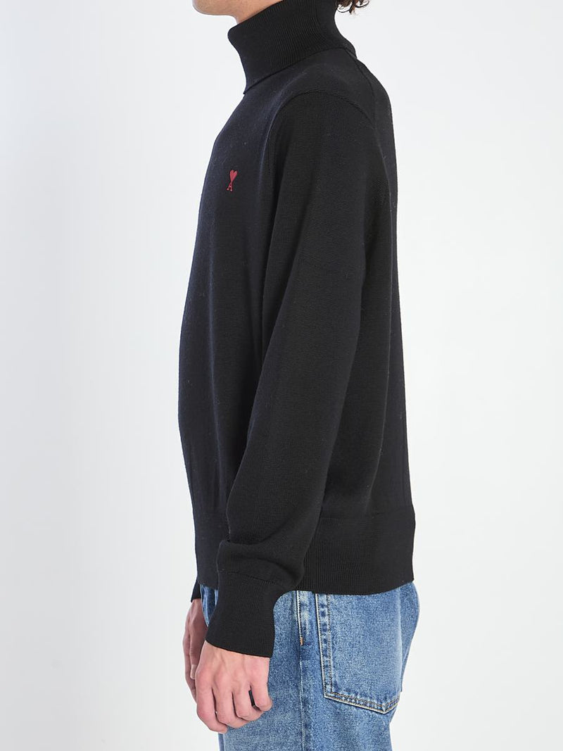 AMI Paris De Coeur Turtleneck Sweater