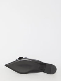 Flat Mules In Leather