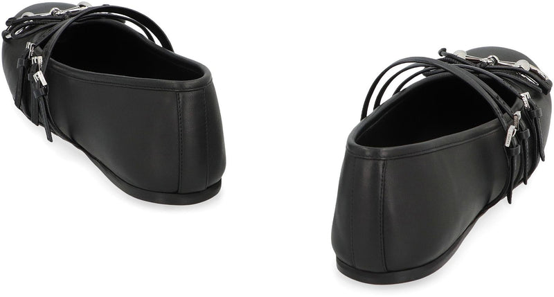 Gucci Leather Ballet Flats