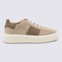 Hogan Beige Leather Sneakers