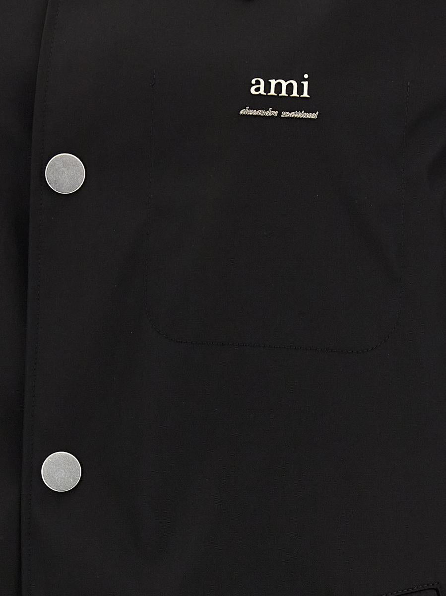 AMI Paris Technical Twill Trench Coat