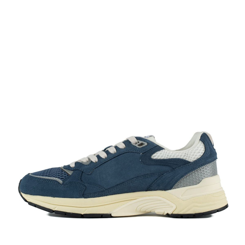 Autry Ensign And Silver Mesh And Suede Hyperway Sneakers