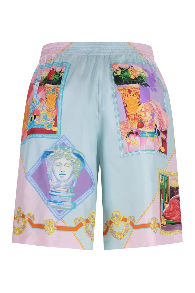 Versace Printed Silk Shorts