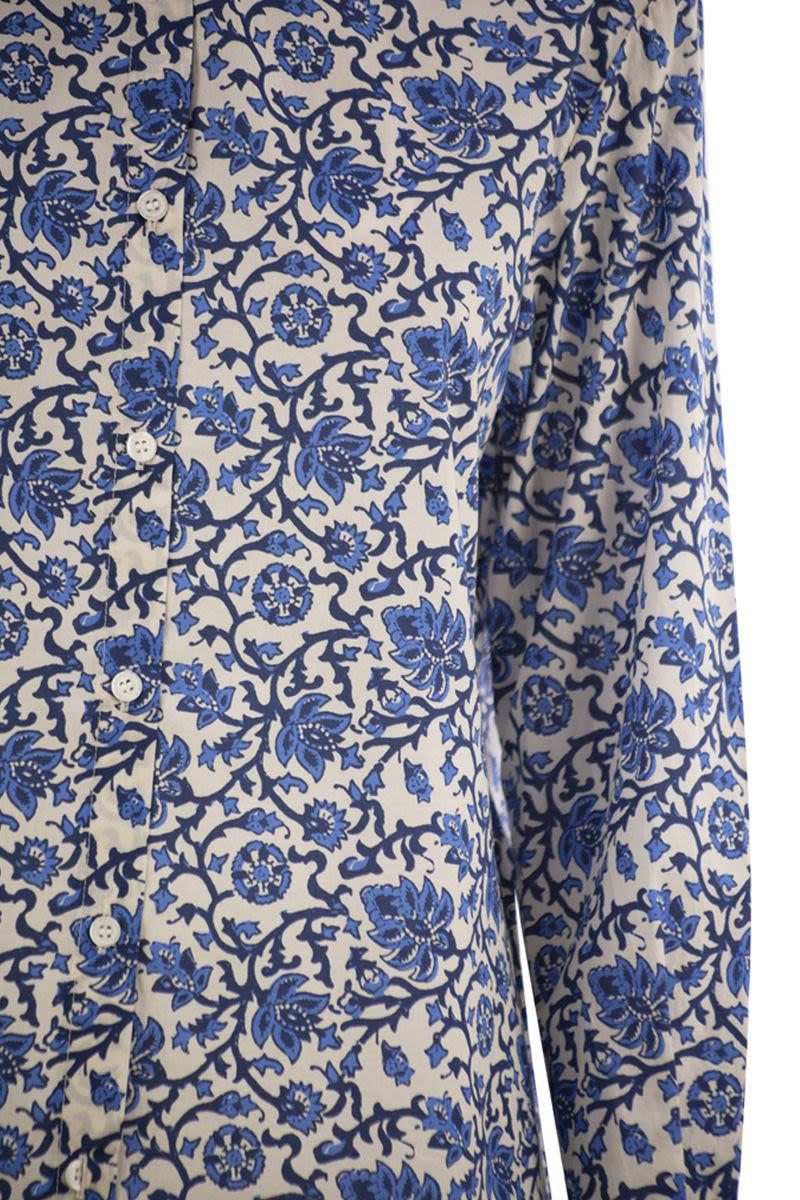 MC2 Saint Barth Brigitte - Shirt With Flower Pattern