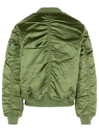 Alpha Industries 'Ma-1 Uv' Green Nylon Bomber Jacket