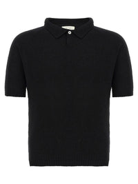 Ma'Ry'Ya Bouclé Cotton Polo Shirt
