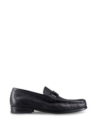 Salvatore Ferragamo Grained Leather Gancini Loafers Shoes