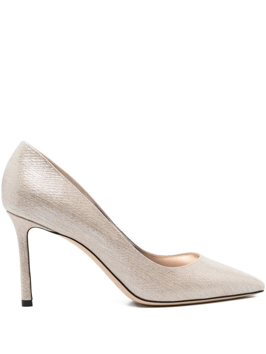 Jimmy Choo Romy 85 Pumps In Lamé Fabric Shoes