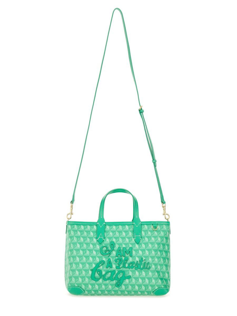 Anya Hindmarch Xs Tote Bag With "I Am A Plastic Bag" Pattern
