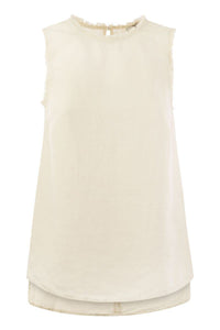 Peserico Sleeveless Linen Top