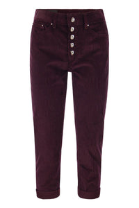 Dondup Koons Loose-Fitting Velvet Trousers