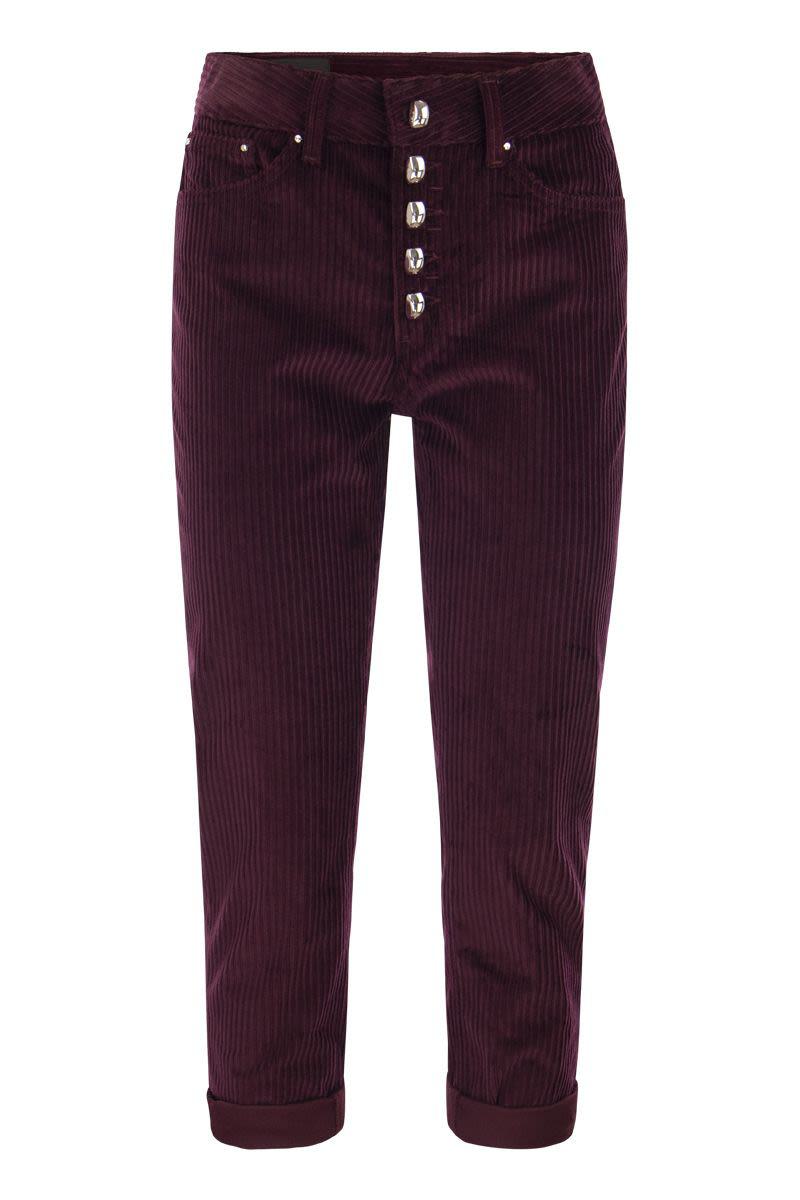 Dondup Koons Loose-Fitting Velvet Trousers