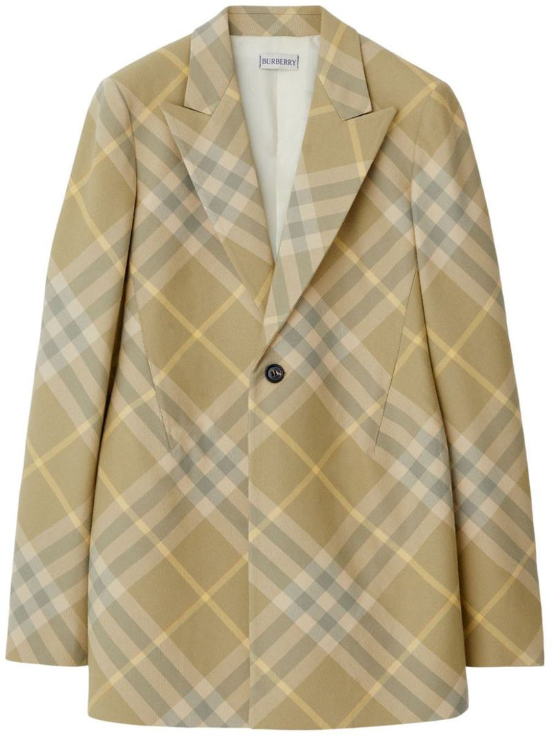 Burberry Wool Single-Breasted Blazer Jacket