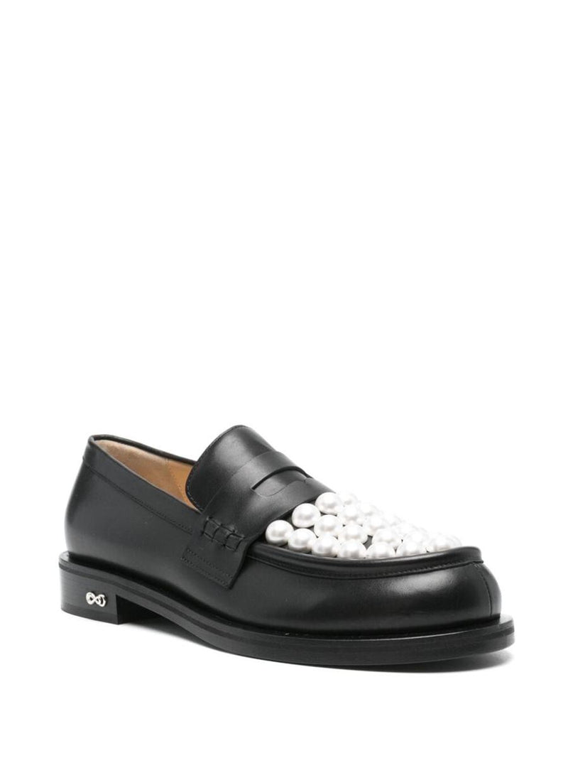 Mach & Mach Sirene Bicolour Pearl Loafers Shoes