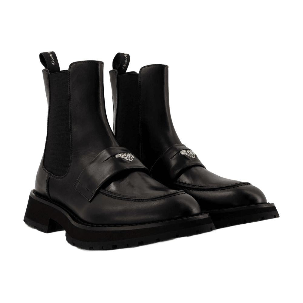Alexander McQueen Worker Punk Ankle Boots
