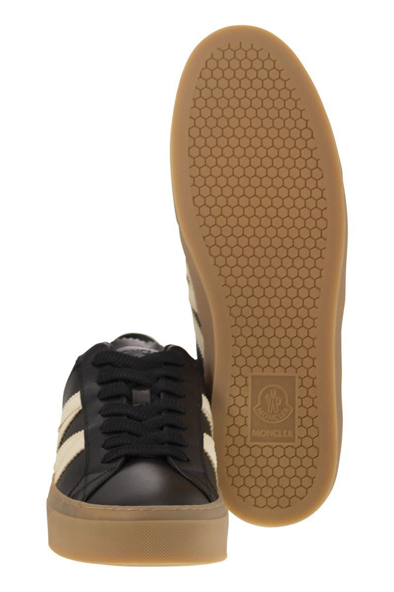 Moncler Monaco2 - Leather And Nubuck Sneakers.