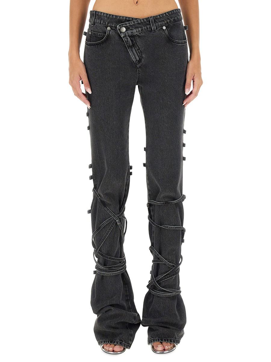 Alexander McQueen Jeans With Knotted Detail