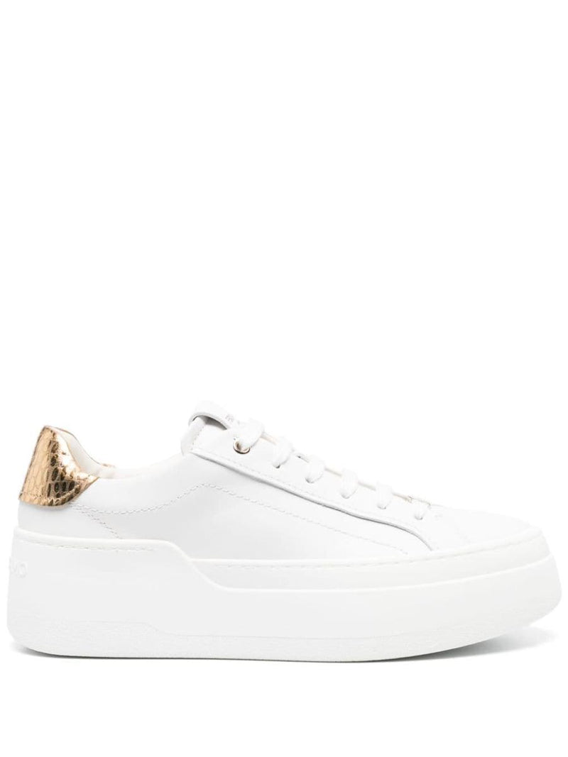 Salvatore Ferragamo Platform Leather Sneakers