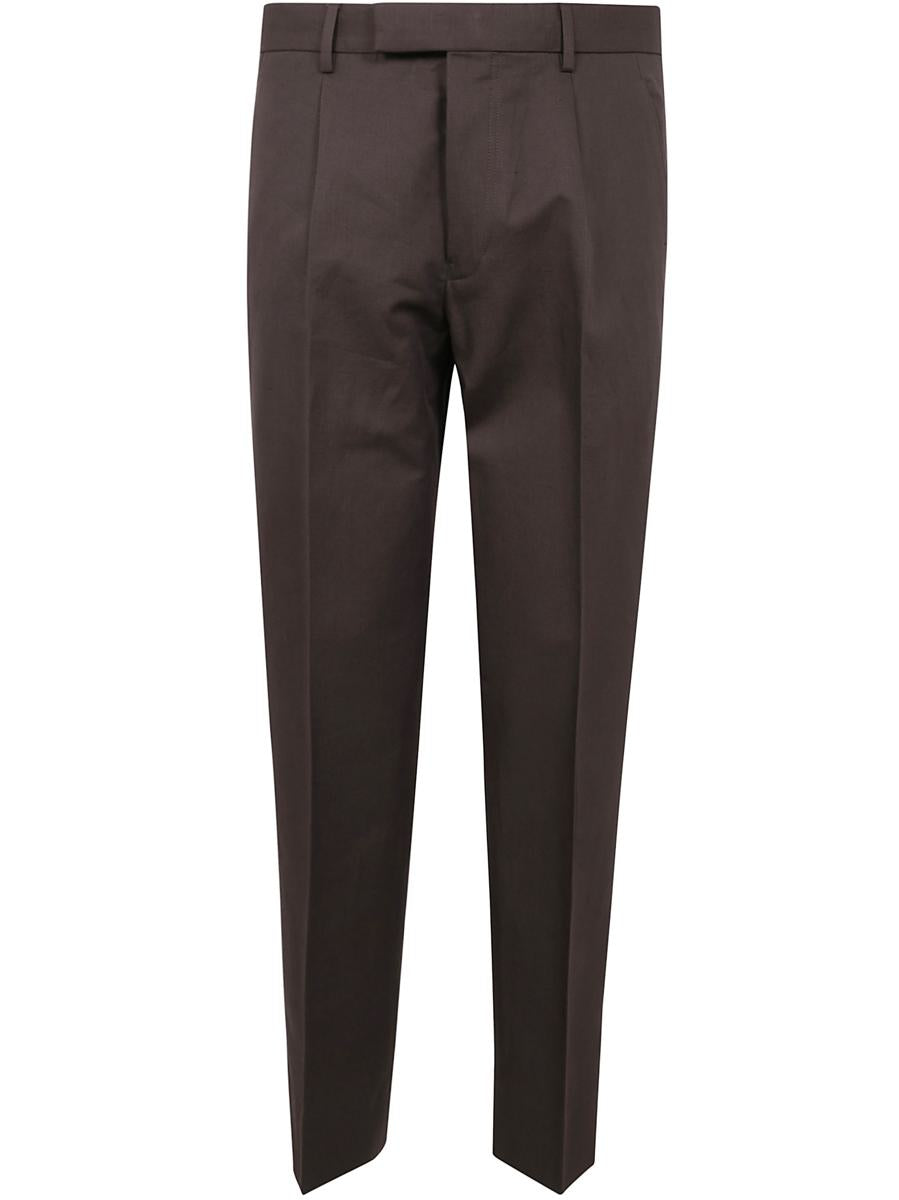Zegna Cotton And Linen Pants Clothing