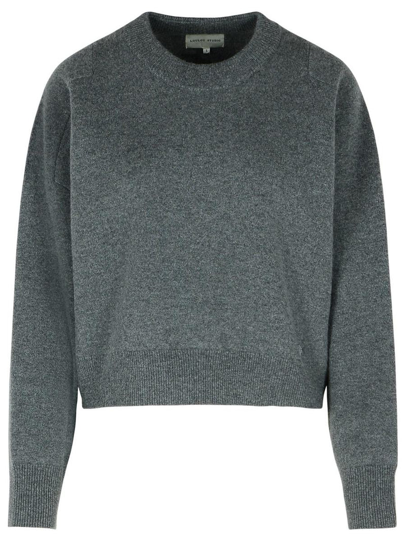 Loulou De Saison 'Boxy Miro' Grey Cashmere Sweater