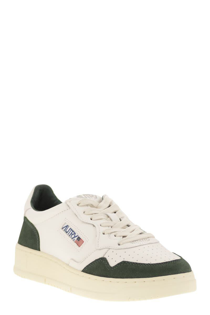 Autry Medalist Low - Leather And Suede Sneakers