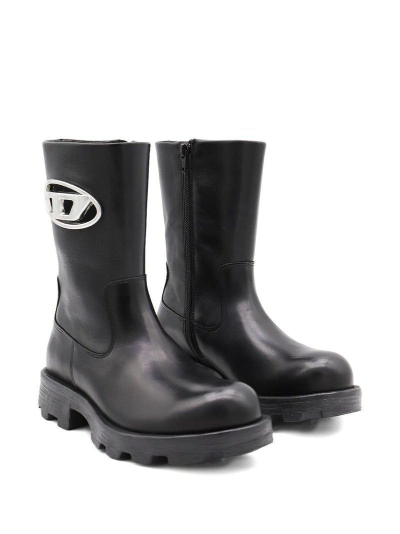 Diesel Leather Biker Boots