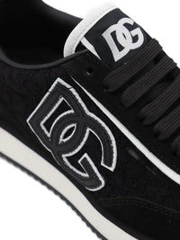 Dolce & Gabbana Dg Cushion Lace-Detailed Suede Sneakers Shoes