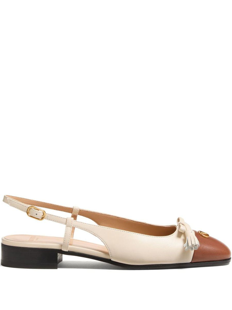 Valentino Garavani Valet Du Roi Leather Ballet Flats