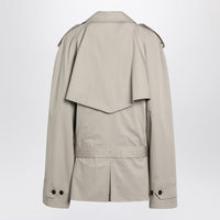 Balenciaga Cropped Trench Coat In Twill