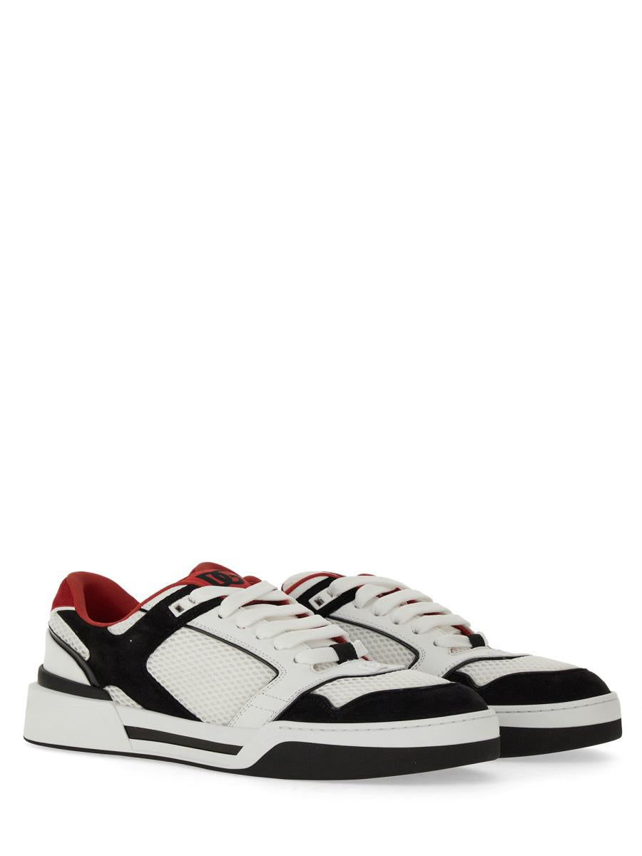 Dolce & Gabbana Leather And Mesh Sneaker