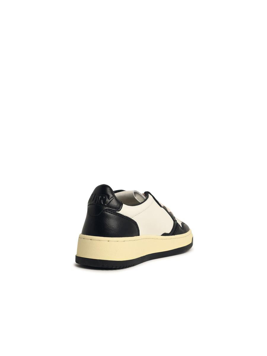 Autry Black And White Leather Medalist Sneakers