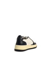 Autry Black And White Leather Medalist Sneakers