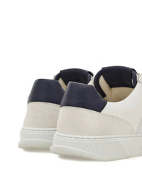 Salvatore Ferragamo Alaska Leather And Suede Sneaker With Gancini Detail Shoes