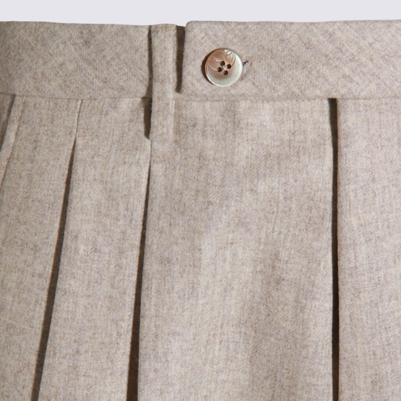 Gta Beige Wool Pants