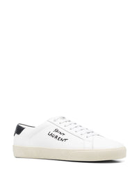 Saint Laurent Court Sl/06 Leather Sneakers