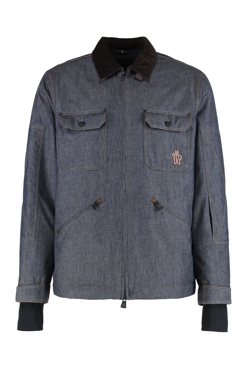 Moncler Grenoble Padded Ski Jacket Croatan In Denim